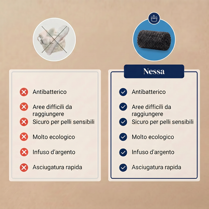 Asciugamano Esfoliante Nessa – Pelle più liscia, doccia dopo doccia